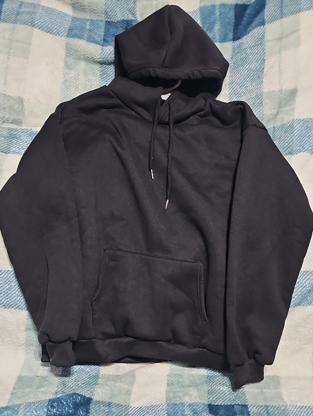 Black Hoodie Sweatshirt - Unbranded Men's Pullover